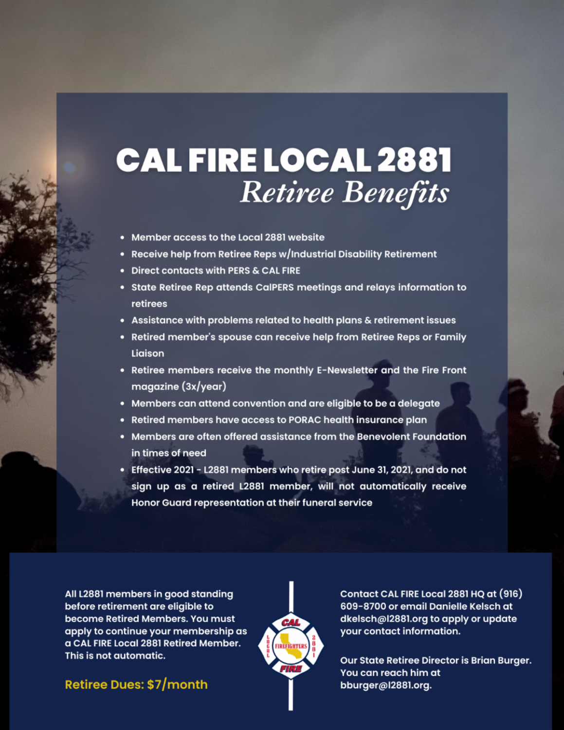 Retirees – CAL FIRE San Diego County Firefighters